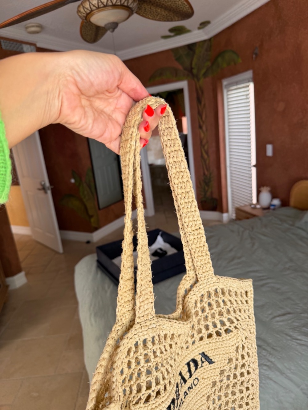 Prada crochet tote bag - Picture 10 of 12